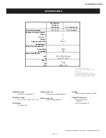 Preview for 4 page of Sony FD Trinitron WEGA KV-13FS110 Service Manual