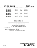 Preview for 198 page of Sony FD Trinitron WEGA KV-13FS110 Service Manual