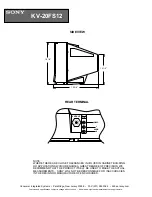 Sony FD TRINITRON WEGA KV-20FS12 Dimensions preview