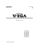 Sony FD Trinitron WEGA KV-27FS100 Operating Instructions Manual предпросмотр