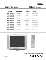 Preview for 2 page of Sony FD Trinitron WEGA KV-27FS100 Service Manual