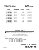 Предварительный просмотр 204 страницы Sony FD Trinitron WEGA KV-27FV300 Service Manual