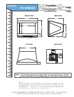 Предварительный просмотр 1 страницы Sony FD Trinitron Wega KV-32HS420 Specifications