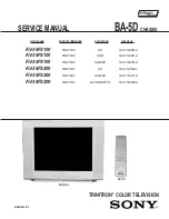 Предварительный просмотр 2 страницы Sony FD Trinitron WEGA KV-36FS100 Service Manual