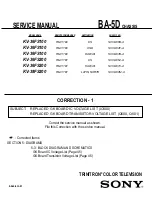 Предварительный просмотр 248 страницы Sony FD Trinitron WEGA KV-36FS100 Service Manual