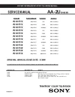 Preview for 91 page of Sony FD Trinitron WEGA KV-36FS12 Service Manual