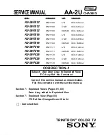 Preview for 92 page of Sony FD Trinitron WEGA KV-36FS12 Service Manual