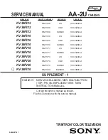 Preview for 97 page of Sony FD Trinitron WEGA KV-36FS12 Service Manual