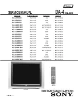 Предварительный просмотр 2 страницы Sony FD Trinitron WEGA KV-36HS500 Service Manual