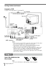 Preview for 8 page of Sony FD Trinitron WEGA KV-HR36 Operating Instructions Manual