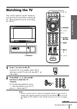 Preview for 17 page of Sony FD Trinitron WEGA KV-HR36 Operating Instructions Manual