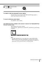 Preview for 23 page of Sony FD Trinitron WEGA KV-HR36 Operating Instructions Manual