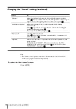 Preview for 78 page of Sony FD Trinitron WEGA KV-HR36 Operating Instructions Manual