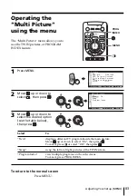 Preview for 83 page of Sony FD Trinitron WEGA KV-HR36 Operating Instructions Manual