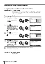 Preview for 94 page of Sony FD Trinitron WEGA KV-HR36 Operating Instructions Manual