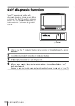 Preview for 102 page of Sony FD Trinitron WEGA KV-HR36 Operating Instructions Manual