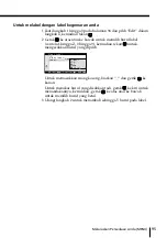 Preview for 307 page of Sony FD Trinitron WEGA KV-HR36 Operating Instructions Manual