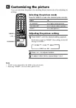 Preview for 13 page of Sony FD Trinitron WEGA KV-PG21 Operating Instructions Manual