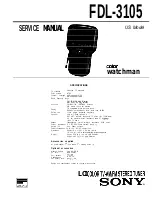 Sony FDL-3105 Service Manual preview