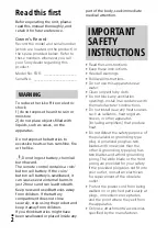 Preview for 2 page of Sony FDR-AX700 Operating Manual