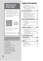 Preview for 8 page of Sony FDR-AX700 Operating Manual