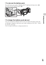 Предварительный просмотр 15 страницы Sony FDR-AX700 Operating Manual