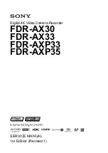 Preview for 1 page of Sony FDR-AXP33 Service Manual