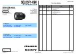 Предварительный просмотр 1 страницы Sony FE 1.4 / 85 GM Service Manual