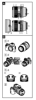 Предварительный просмотр 2 страницы Sony FE 35mm F1.4 GM (SEL35F14GM) User Manual