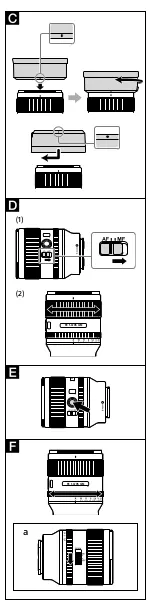 Предварительный просмотр 3 страницы Sony FE 35mm F1.4 GM (SEL35F14GM) User Manual