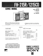 Sony FH-1215CD Service Manual preview