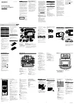Preview for 1 page of Sony FH-SR1D Operating Instructions