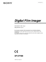 Sony film imager Instructions For Use Manual preview