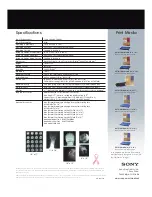 Preview for 2 page of Sony FilmStation UP-DF750 Specification Sheet