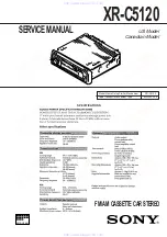 Preview for 1 page of Sony FM/AM CASSETTE XR-C5120 Service Manual