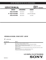 Sony FOUND NOT KDL-40V4100 Service Manual предпросмотр