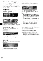 Preview for 12 page of Sony Francais) Operating Instructions Manual