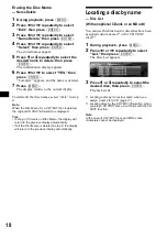 Preview for 18 page of Sony Francais) Operating Instructions Manual