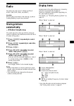 Preview for 19 page of Sony Francais) Operating Instructions Manual