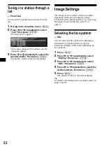 Preview for 22 page of Sony Francais) Operating Instructions Manual