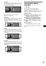 Preview for 27 page of Sony Francais) Operating Instructions Manual