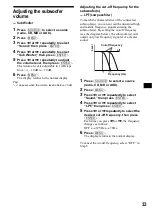 Preview for 33 page of Sony Francais) Operating Instructions Manual