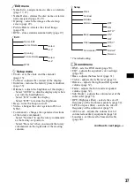 Preview for 37 page of Sony Francais) Operating Instructions Manual