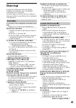 Preview for 89 page of Sony Francais) Operating Instructions Manual