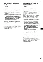 Предварительный просмотр 107 страницы Sony Francais) Operating Instructions Manual