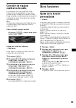 Предварительный просмотр 125 страницы Sony Francais) Operating Instructions Manual