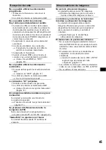 Предварительный просмотр 135 страницы Sony Francais) Operating Instructions Manual