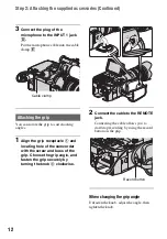 Предварительный просмотр 12 страницы Sony FS100EK Operating Manual