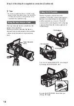 Предварительный просмотр 14 страницы Sony FS100EK Operating Manual