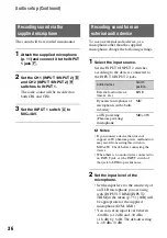 Предварительный просмотр 36 страницы Sony FS100EK Operating Manual